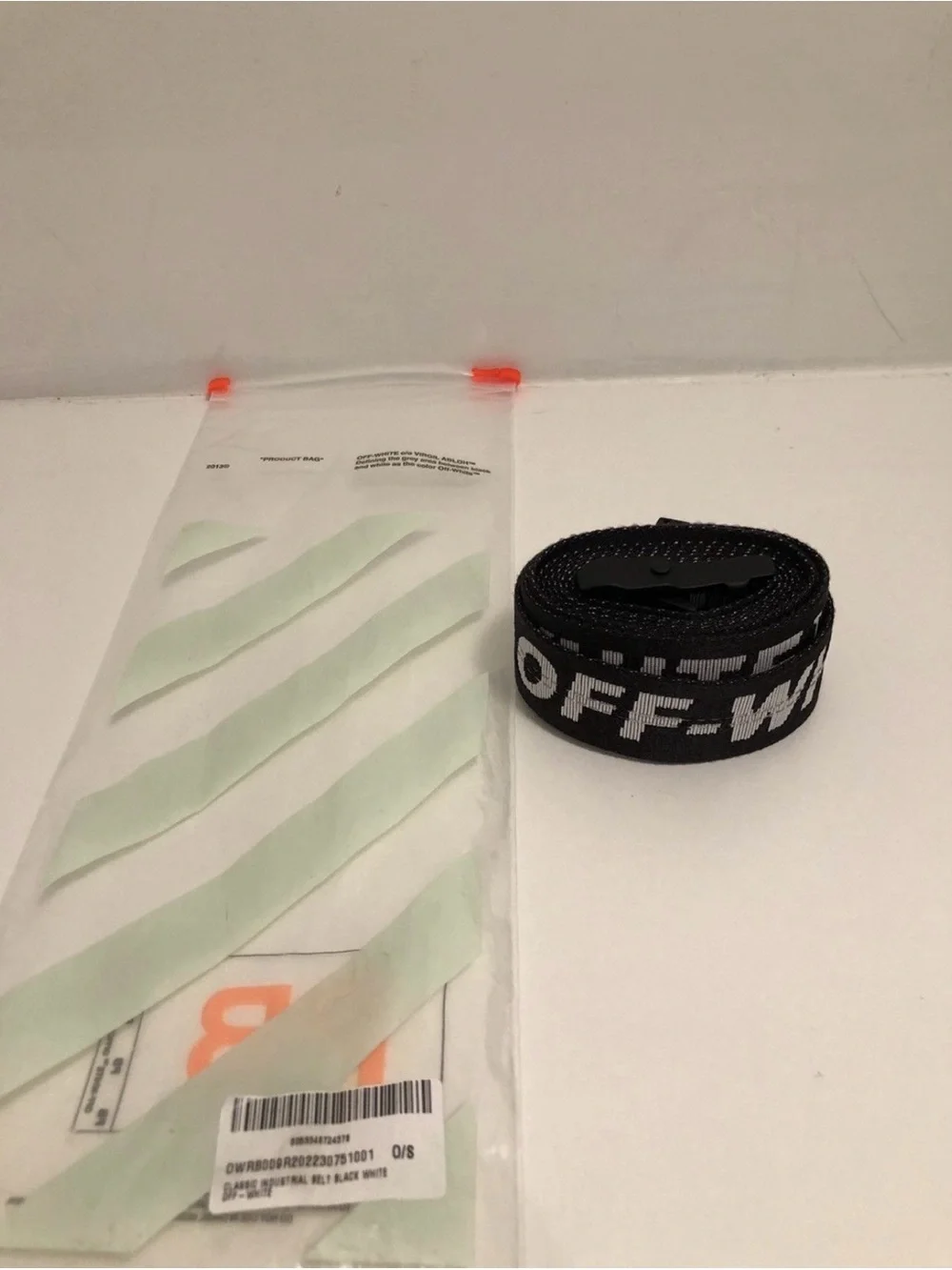 Off-White Black and White Industrial Phone Strap - Logo Webbing